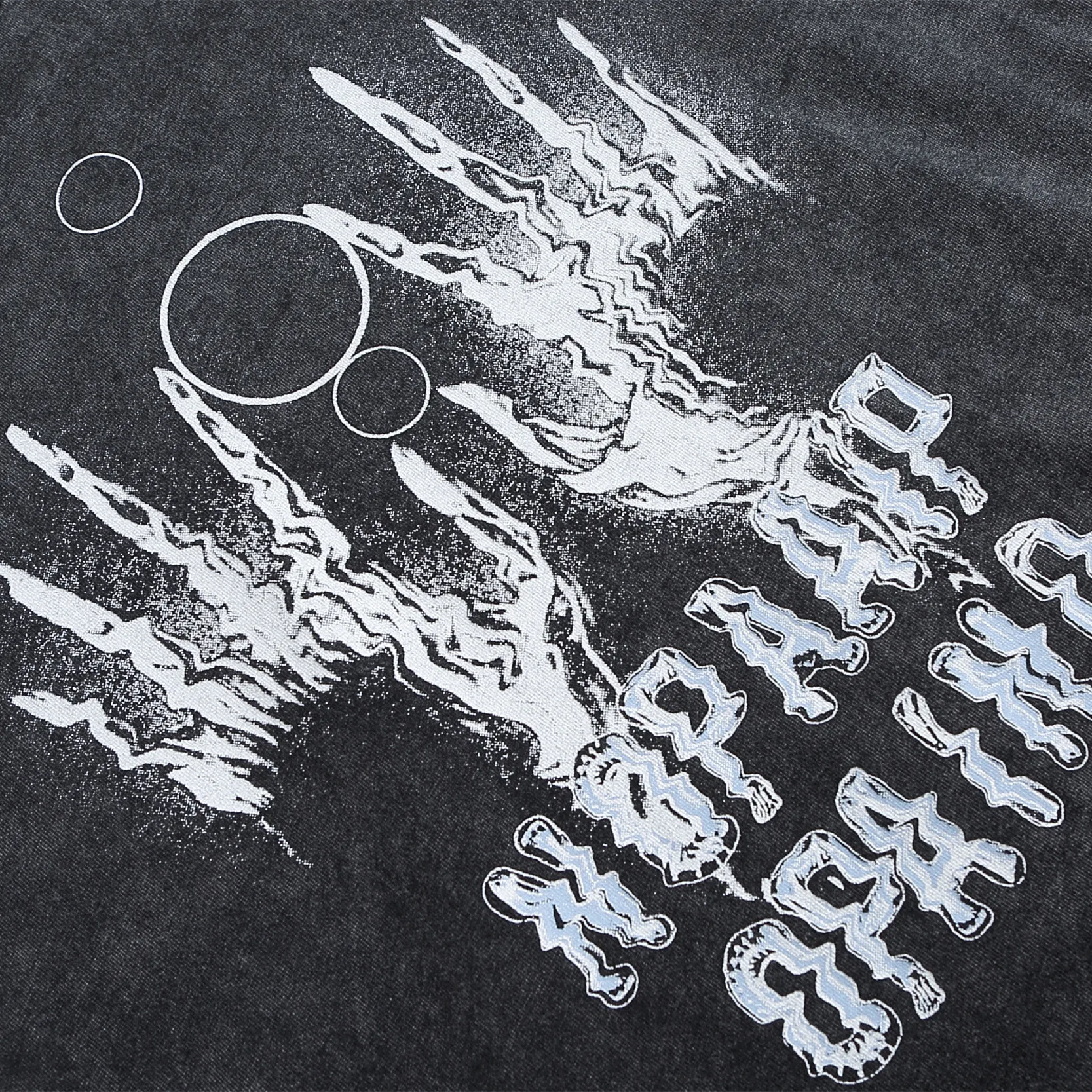 Custom Acid Wash T-shirt 250gsm Oversized Distressed Pure Cotton Loose T-shirts For Men