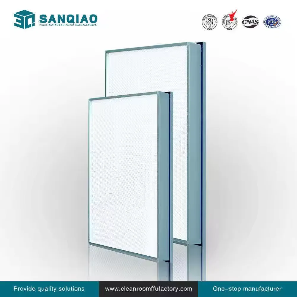 Customized H13 H14 HEPA filter for medical cleanroom liquid tank high-efficiency filter