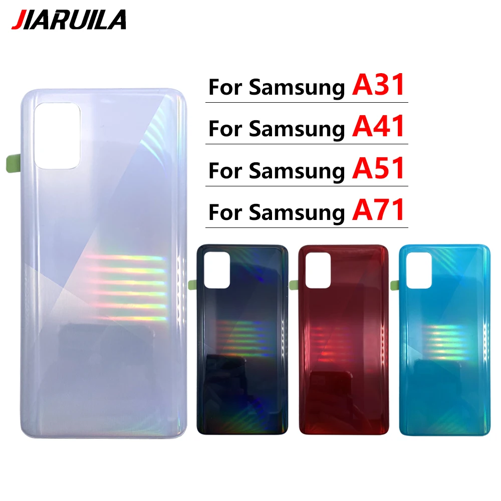 Задняя стеклянная крышка сотового телефона для Samsung A51 A71 A31 A41 запасная
