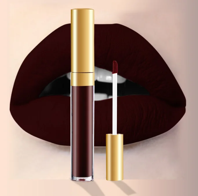 Водостойкий глянцевый блеск для губ от частного бренда, блеск для губ, веганский Матовый жидкий блеск для губ