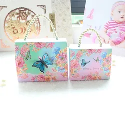 Hotsale Beautiful Butterfly and Flower Wedding Candy Box Candy Bag Baby Shower Wedding Favors Chocolate Paper Gift Box