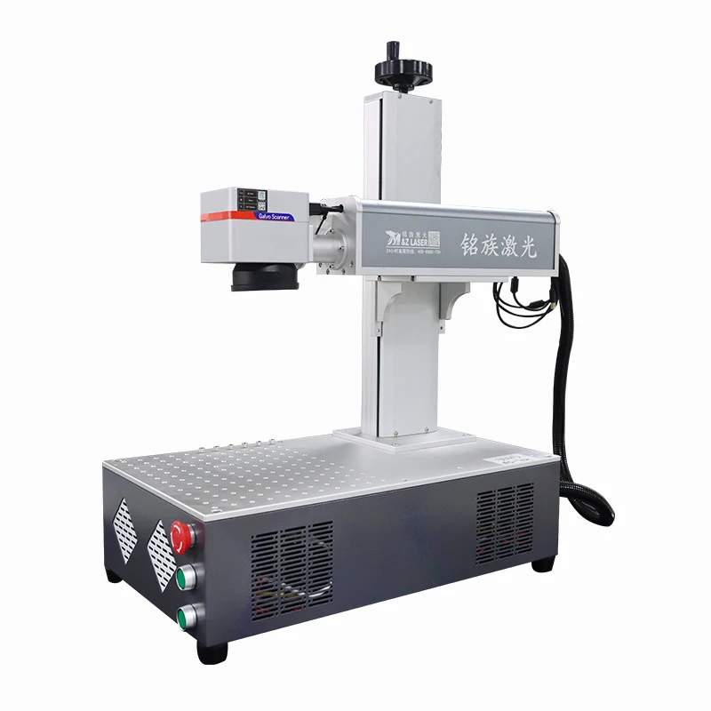 Portable fiber laser marking machine JPT RAYCUS Mopa for color metal engraving laser engraver on stainless steel aluminum 60w