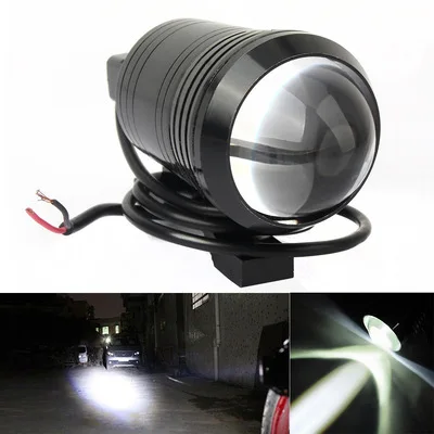 Motorcycle Headlight With Bracket Flashing Function Led Spotlight U1