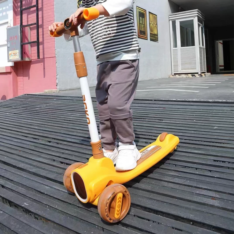 cheap pink kick walker folding 4 wheels light up children scooters for sale