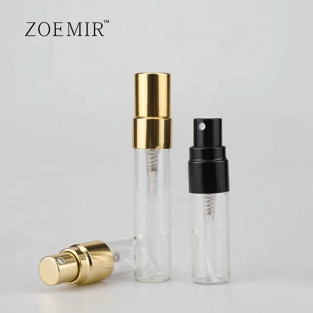 Aluminum atomizer refillable perfume glass bottle 2ml 3ml 5ml 10ml bottle new design perfumes bottle with packaging