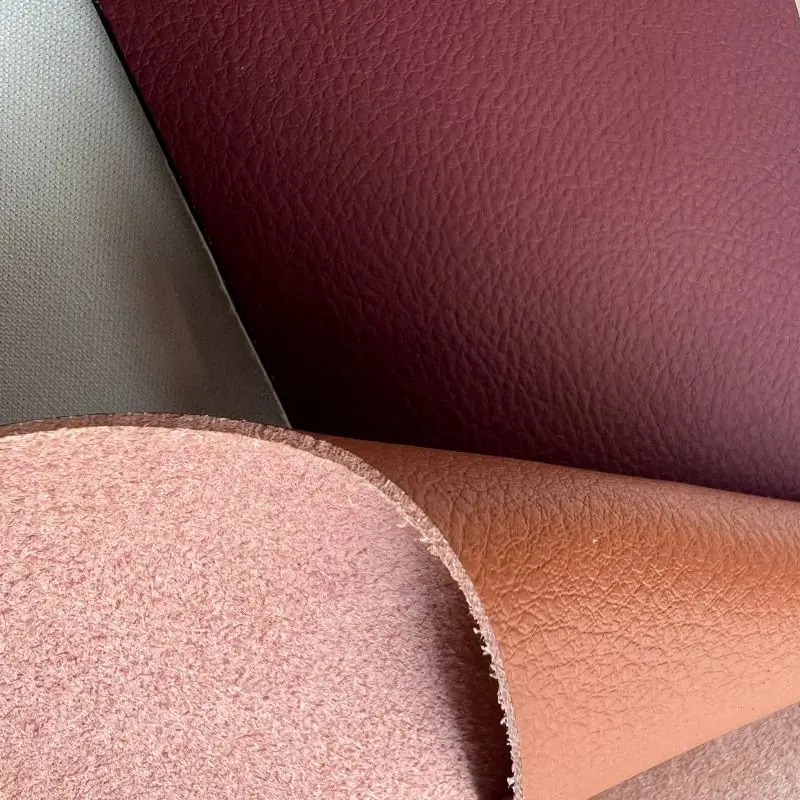 PU PVC Faux Leather Sofa Leatherette Fabric Roll Car Upholstery Automotive Synthetic Leather China Rexine Leather
