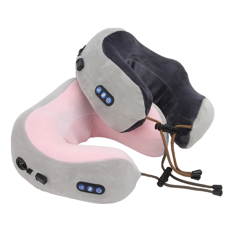 Smart Rechargeable Car And Home With Massager U Shape  Portable Car Home Massage Pillow
