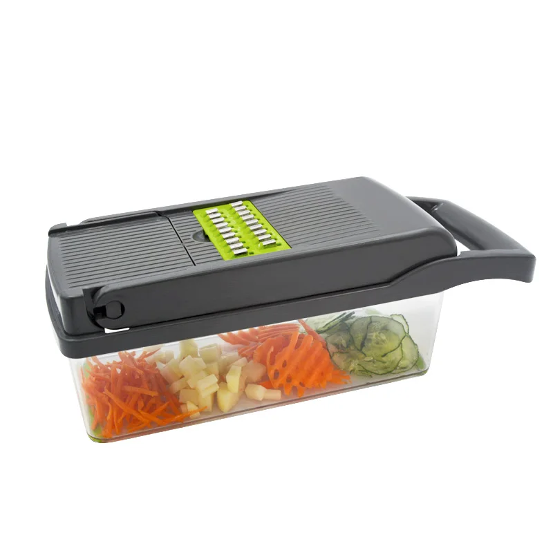 New 12 in 1 hand operated multi-function vegetable slicer carrots potato vegetable cutter for home use