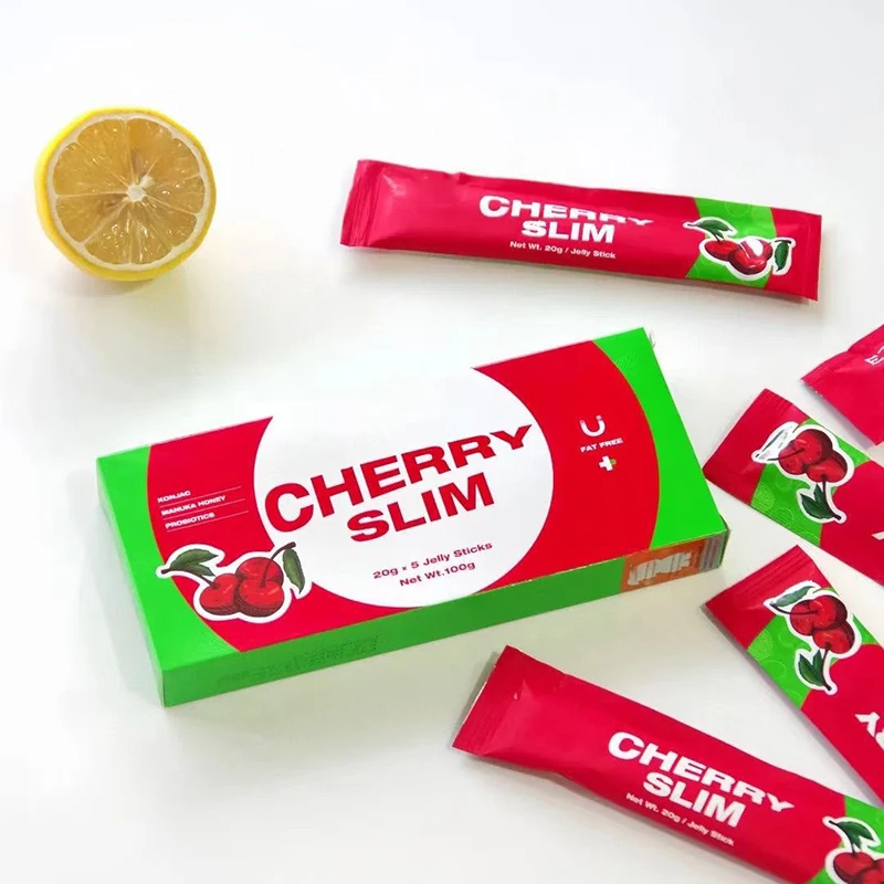 Оптовая продажа, 20 г/шт, вишневый фрукт, овощное желе, пудинг, пробиотики, желе