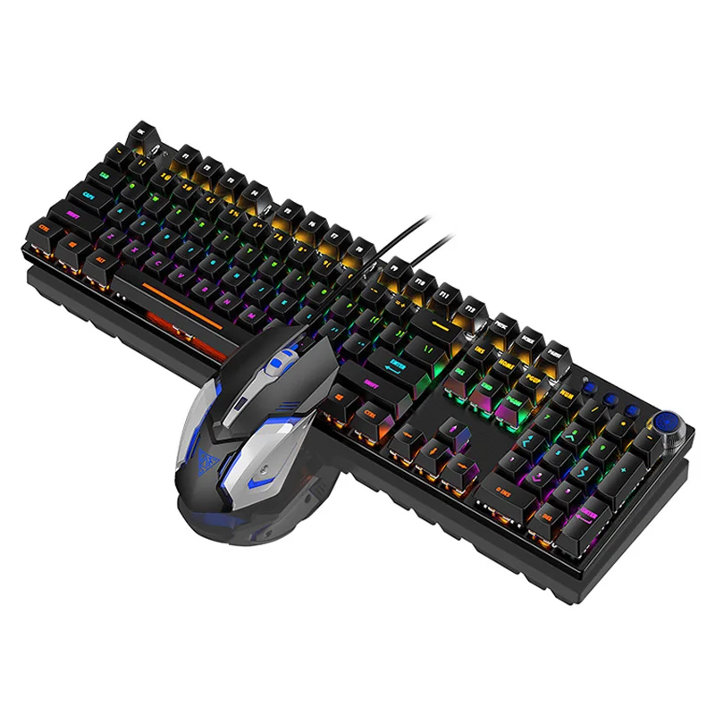  Игровая механическая клавиатура и мышь по Заводской Цене с rgb подсветкой usb 2