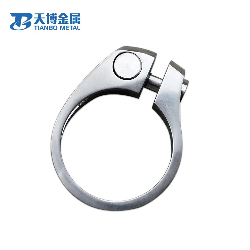 Factory supply  Bicycle Parts 31.8 /34.9mm Titanium Seat Post Clamp Titanium alloy Tube Clamp For Road Bike,MTB,BMX