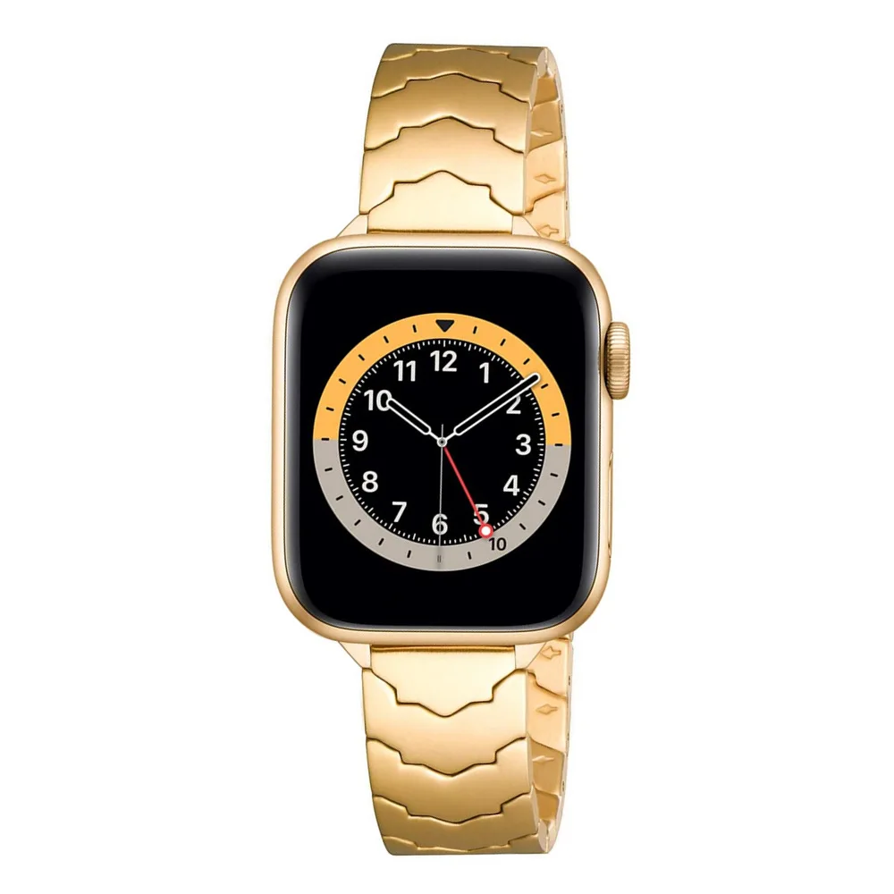 16MM Slim Wavy Grain Stainless Steel Watch Band 45mm 41mm Wrist Metal Strap for Apple Watch Series 8 Ultra