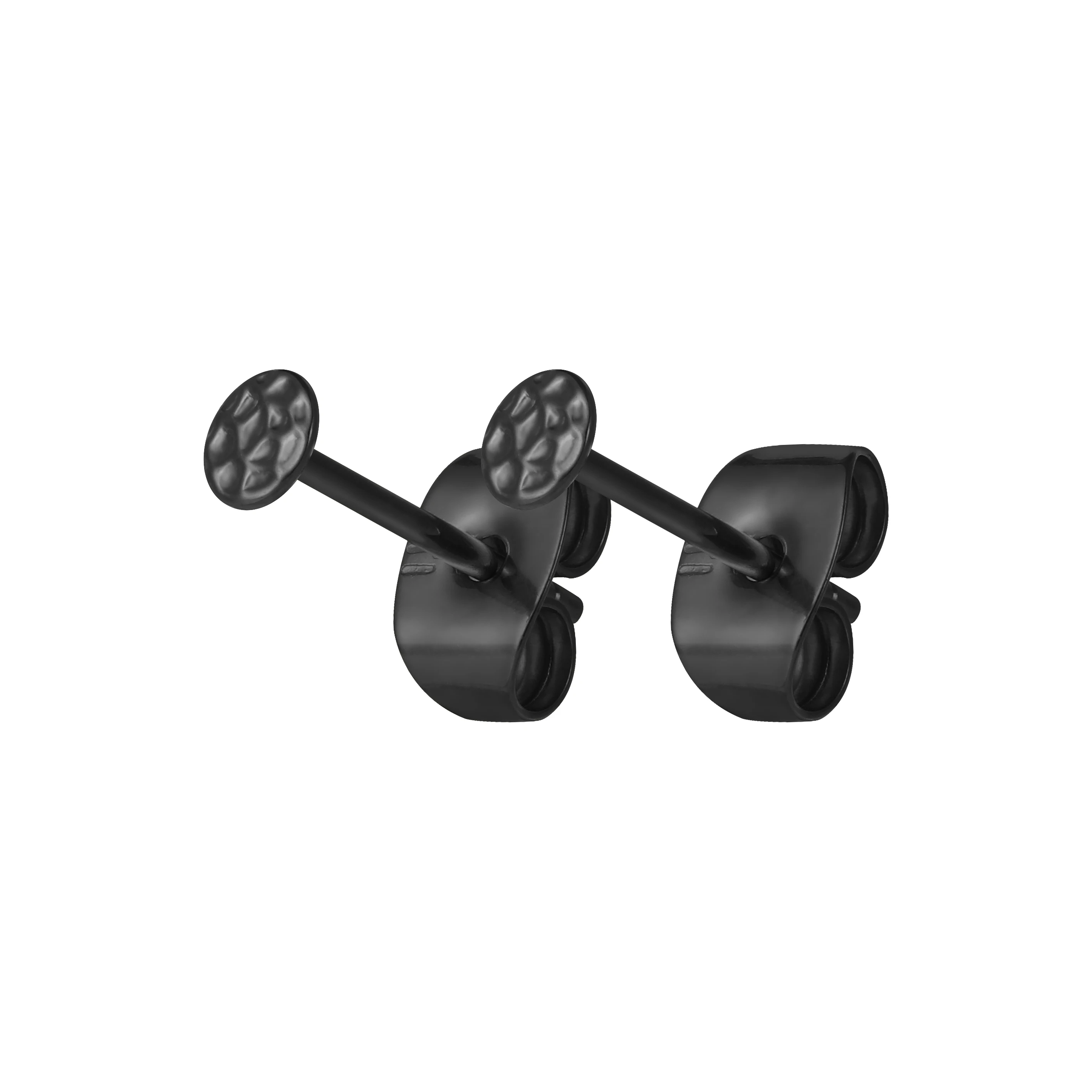 Customize fashion metal G23 titanium body piercing jewelry round harmed back trend set stud earrings