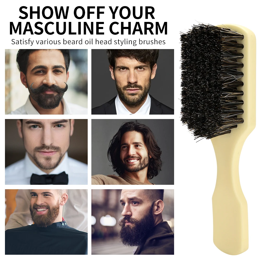 Распродажа Мужская щетка для укладки бороды с индивидуальным логотипом профессиональная масляная Расческа