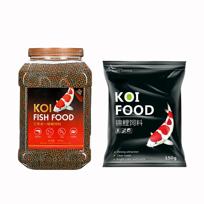 Aquarium Fish Food Manufacturer Wholesale Pellets Floating Fish Feed OEM ODM 3 in 1 Fish Koi Food