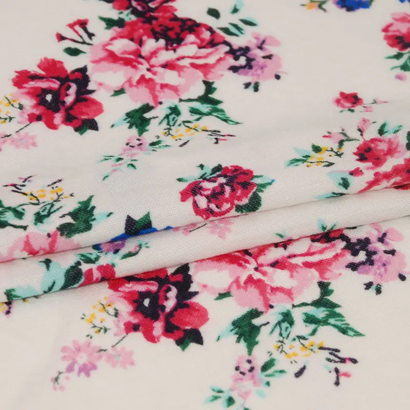 
Fashion Printed Pique Viscose Nylon Fabric Lady Polo Shirt Fabric Floral Printed Fabric  (1600072044280)