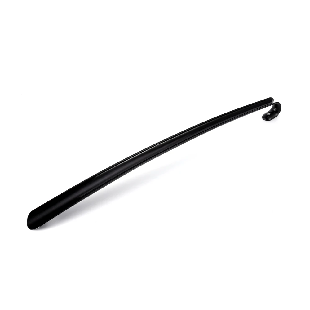 High Quality Luxurious Paint Spraying Black Shoe Horn for wholesales