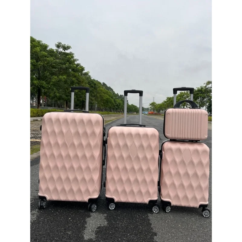 ABS Luggage Sets 4 Piece Wear-resistant Light Tone Universal Wheel Travel Suitcase Maletas De Viaje Set