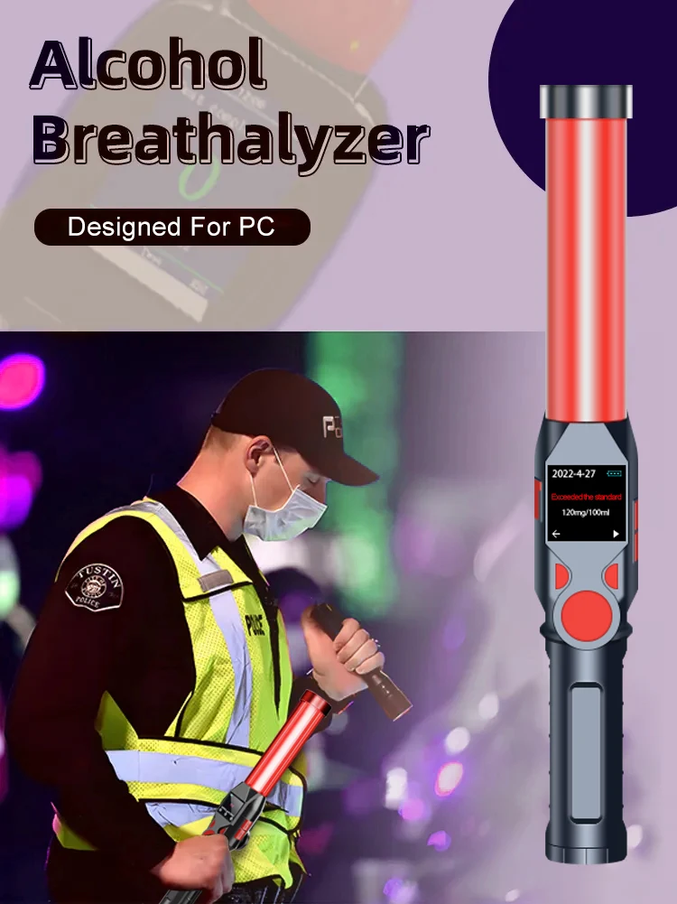 Non-contact , Multi-person continuous rapid detection Alcohol Breathalyzer for PC , quick response Alcohol Tester, AT-019s