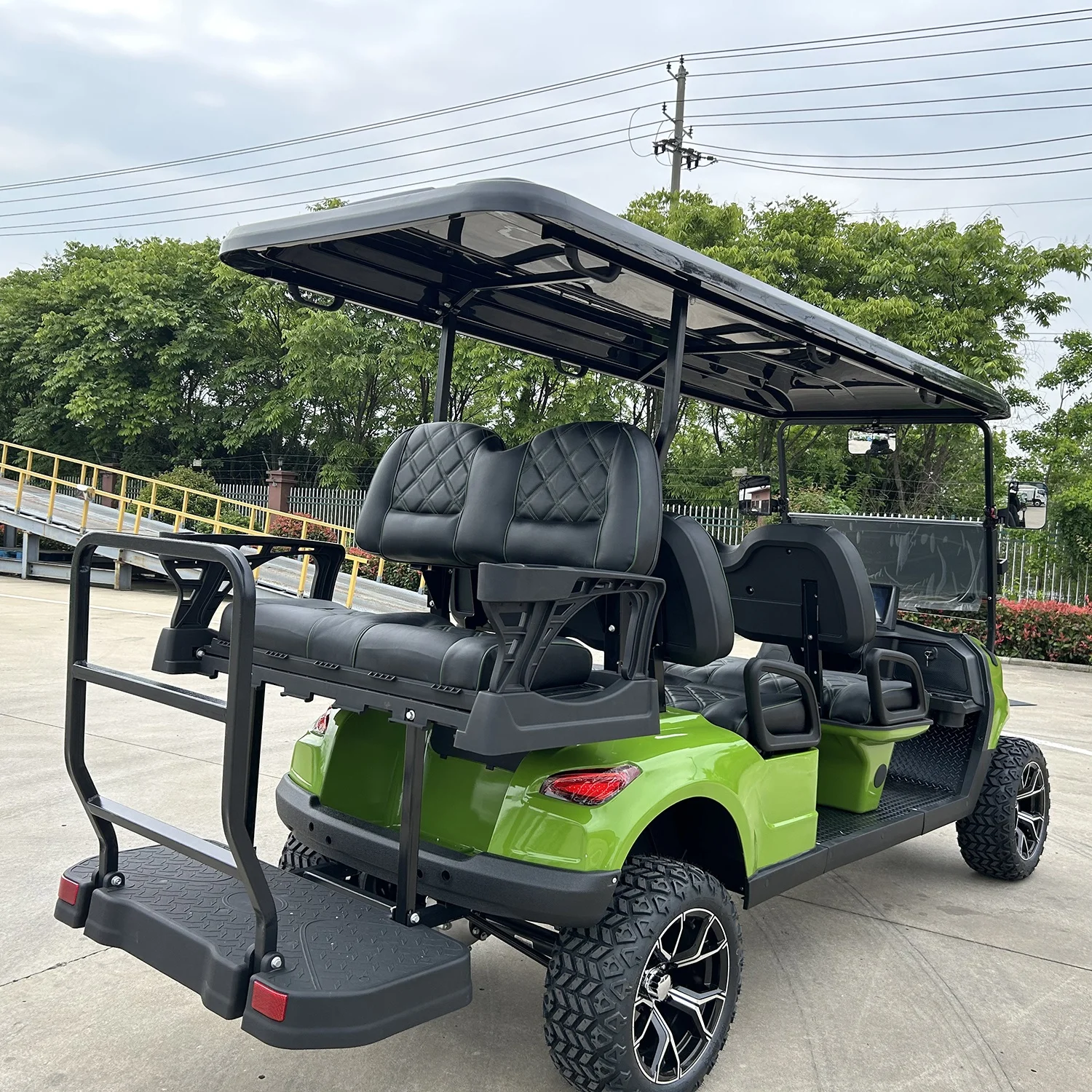 New Design Chinese Factory Supply 6 Seat Electric Golf Cart 6 Passenger Wholesale Price