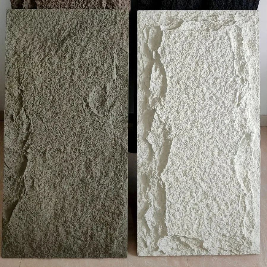 Waterproof DIY Mushroom Stone Panel External 3D PU Faux Stone Wall Panel PU Stone For Outdoor Decor