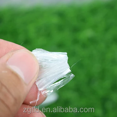 Transparent polypropylene short fiber for engineering concrete mortar