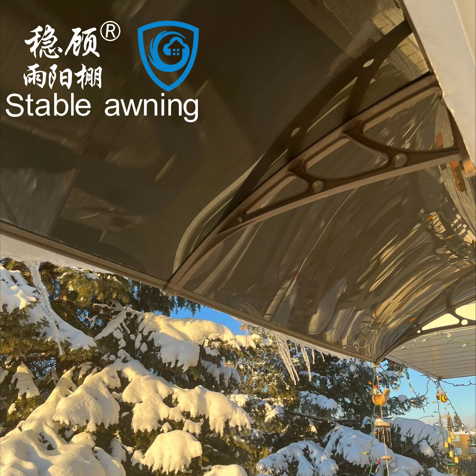 High-quality Modern Design Aluminum Frame Gazebo Outdoor Professional Rain Sun Snow-proof Terrace Awning