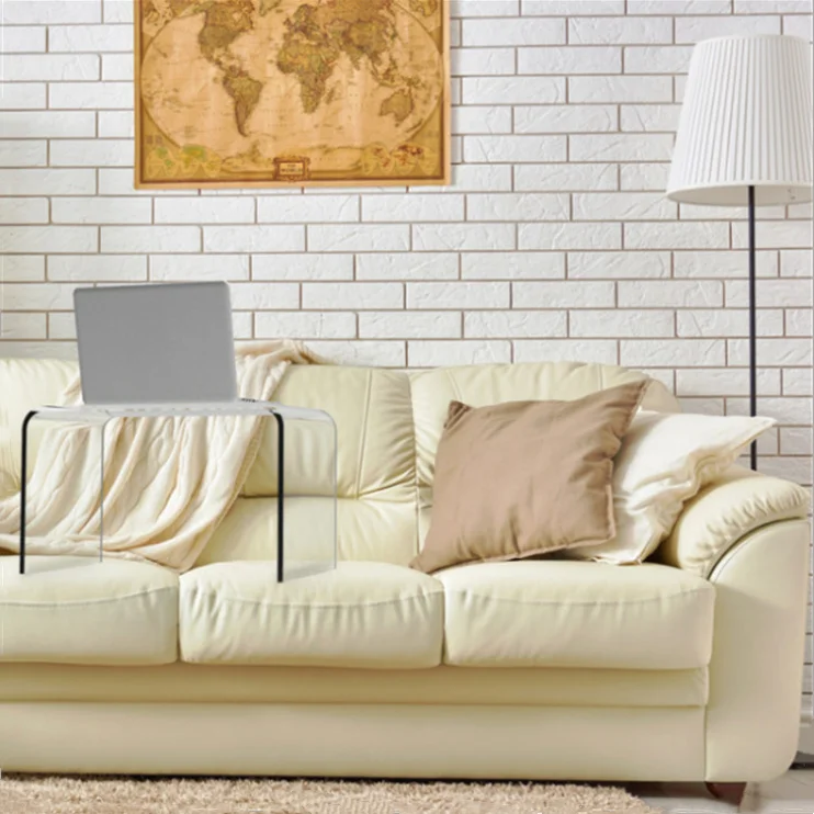 Распродажа 2021, Прозрачный Прямоугольный акриловый портативный стол для ноутбука, стол для взрослых, стол для учебы, диван