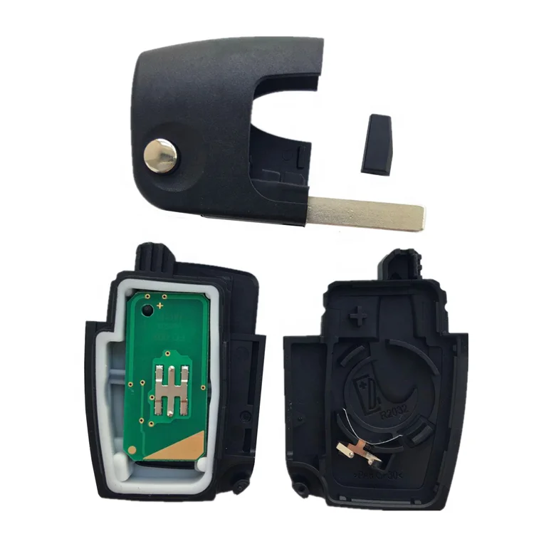 Car Remote Key Flip Folding  3 Buttons 433 Mhz With 4D63 Chip For Ford Focus Mondeo Fiesta 2013