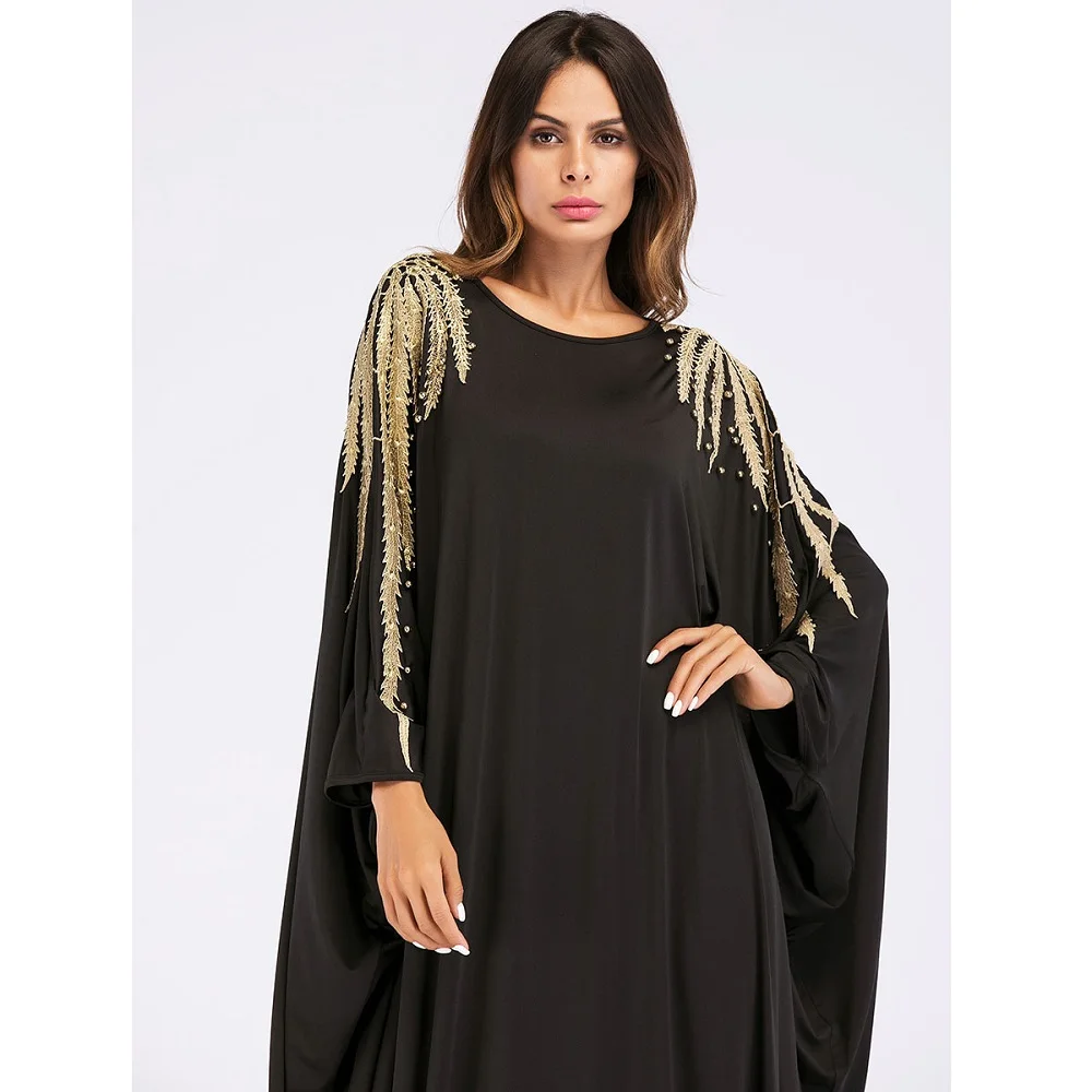 Новейшее платье baju jubah muslim abaya dubai больших размеров с принтом юбки женское muslimah