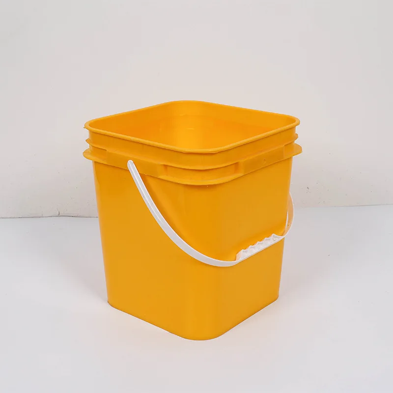 Factory Supply Food Grade Square Food Packing Plastic Bucket With lid Feed Packing Bucket Washing Powder Bucket