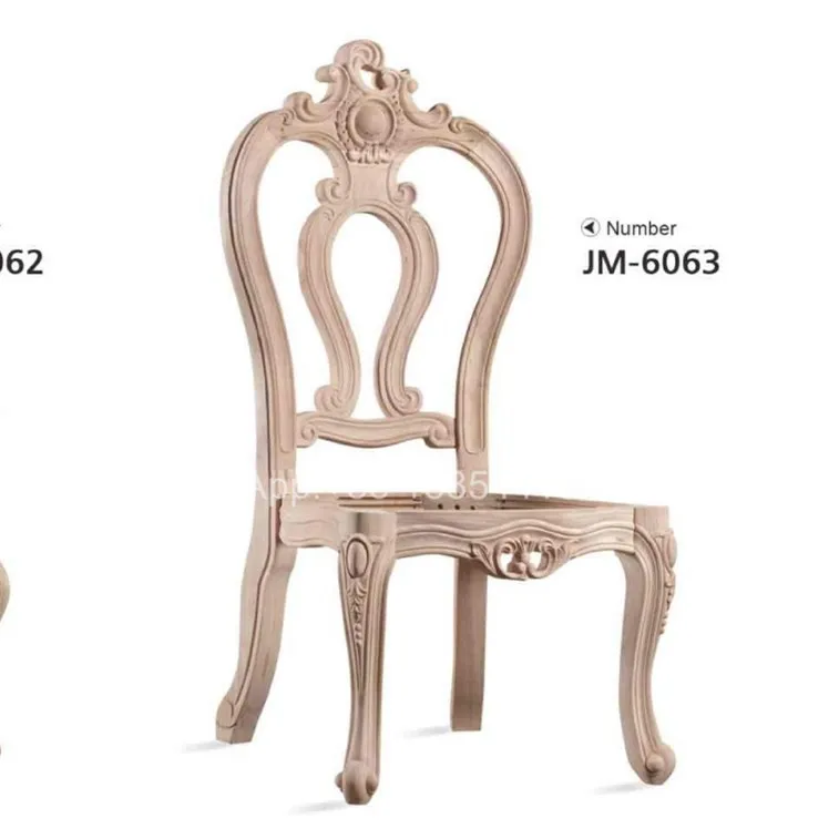 elegant wood chair frame unfinished round back chair