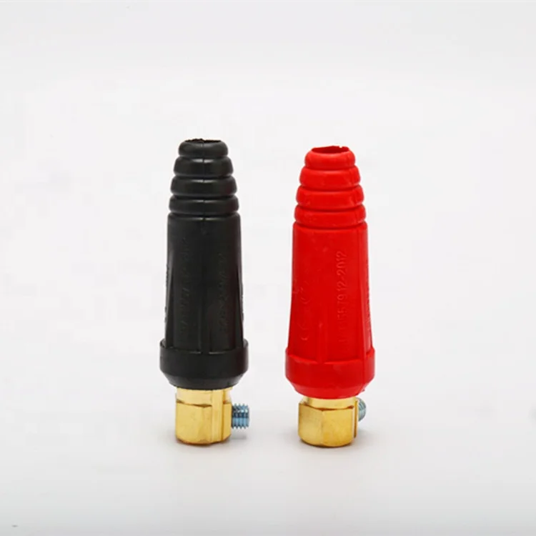 Red and Black Euro Type Welding Cable Socket DKJ35-50