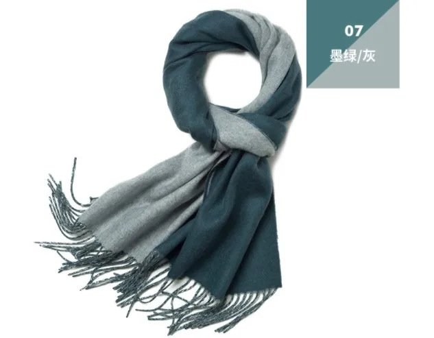 custom thick cashmere scarves pashmina wool scarf for women logo designer men wool scarf