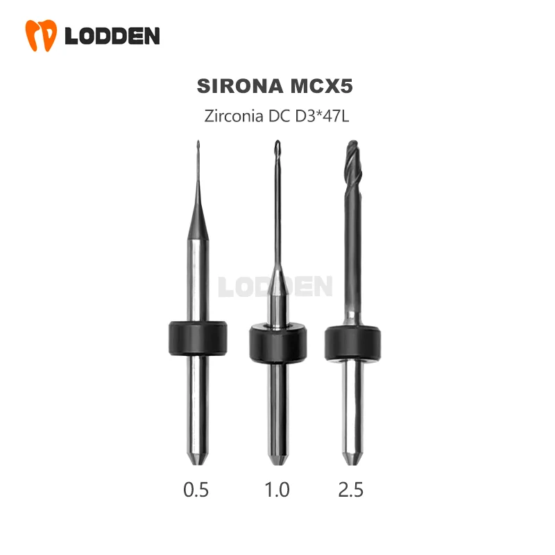 High Quality Dental Diamond Coating Cerec Lithium Disilicate Milling Burs for Sirona MCXL Milling Burs MCX5 Milling Drills