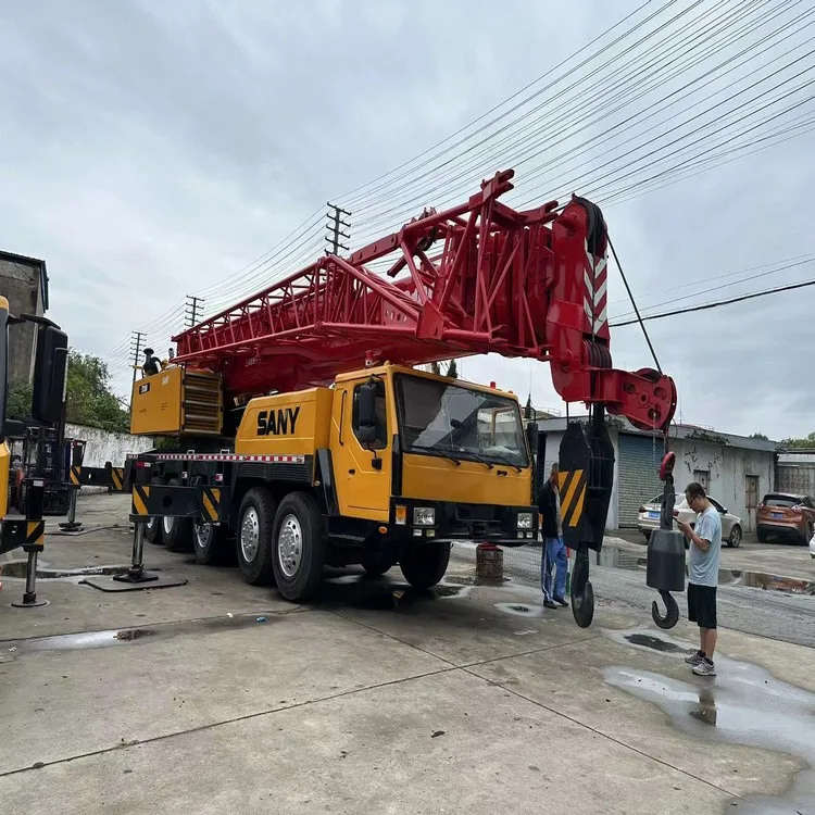 Used China Made Sany STC1000 100 ton Heavy Duty Truck Crane, Good Condition Sany Telescopic Boom Mobile Crane in Low Price