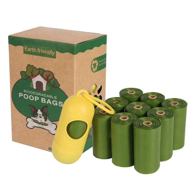 Manufacturer Wholesale Dog Poop Bag With Dispenser Biodegradable Box Packed Pet Waste Bags Compostable Pets Poop Bags