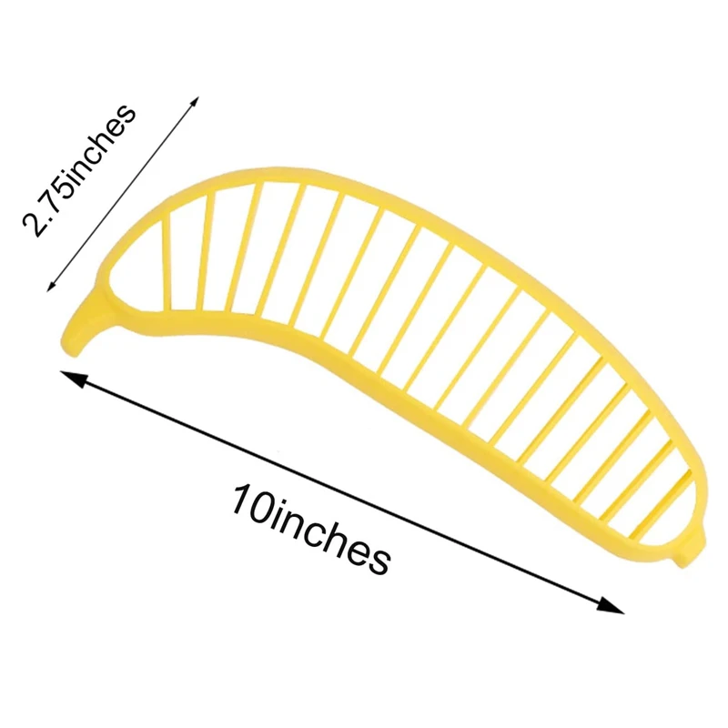 Banana Cut Gadget for Kitchen Easy Plastic Banana Slicer Cutter
