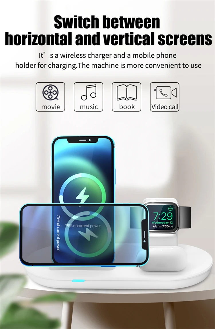 3 In 1 Fast Wireless Charger