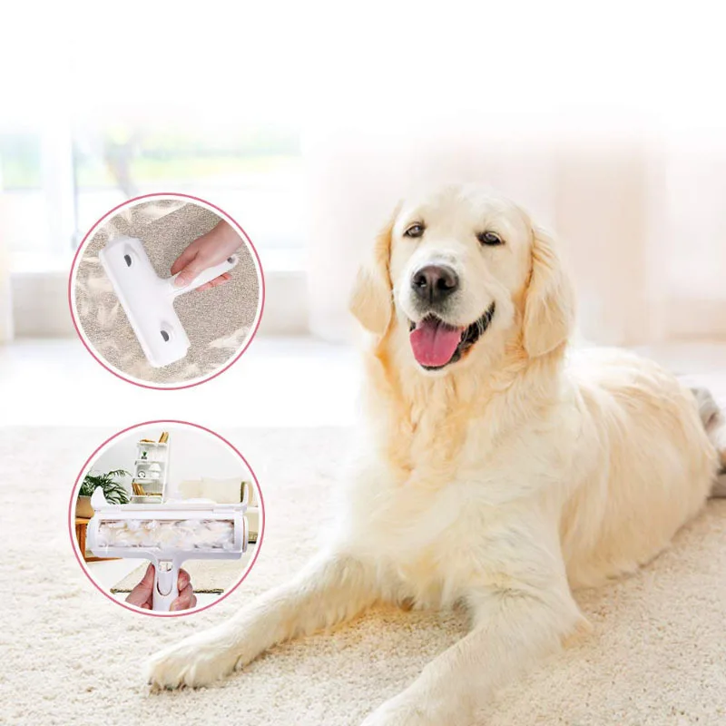 eco friendly hot sales mini  kit pet dog cat brush hair removal lint roller comb brush dog car detailing