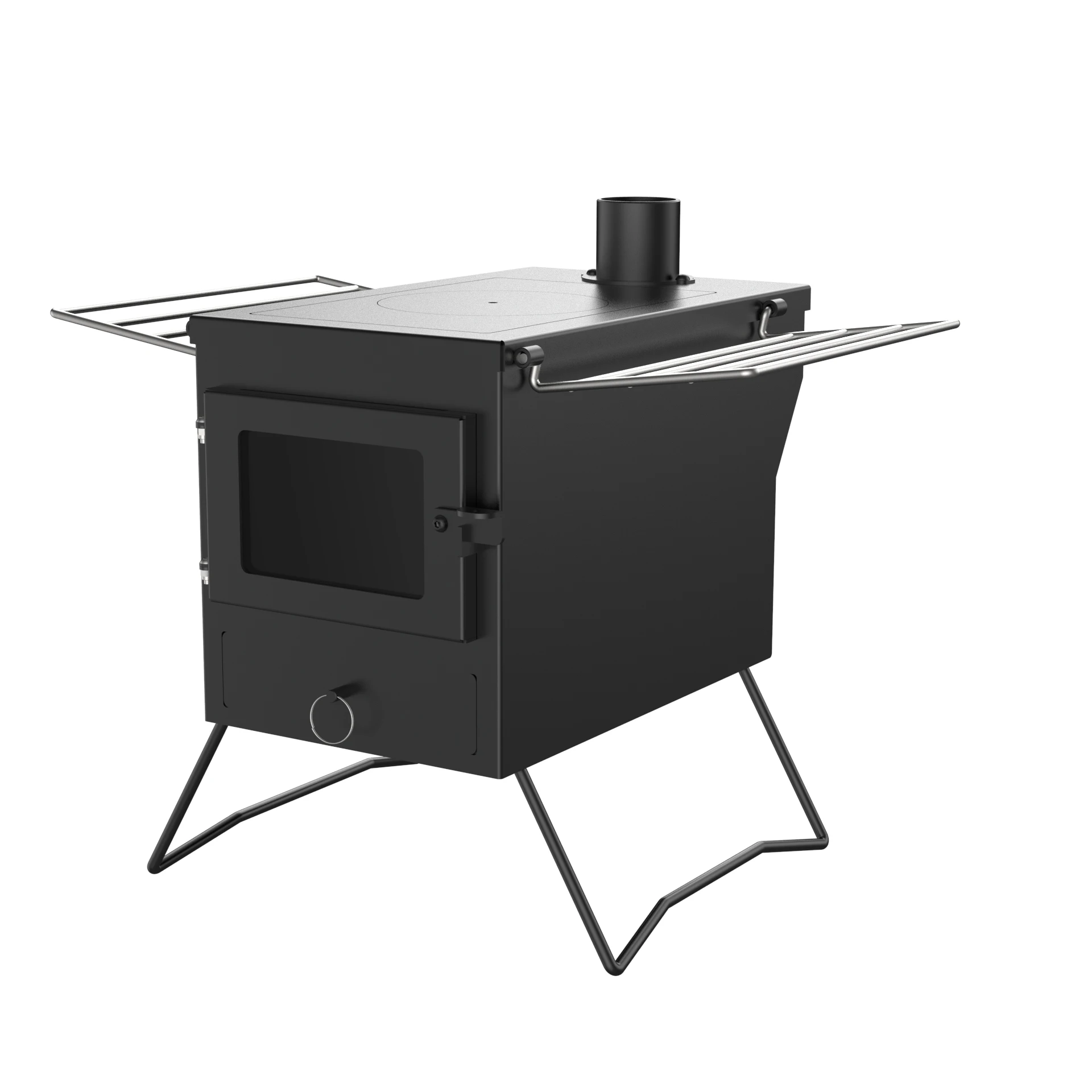 Customize Outdoor Folding Tent Stove Portable Wood Burning Stove BBQ Camping Stove