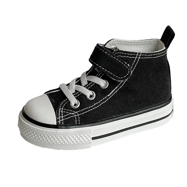 Wholesale Toddler Boys and Girls Sneakers Low Top Adjustable Strap Canvas Shoes for Kids