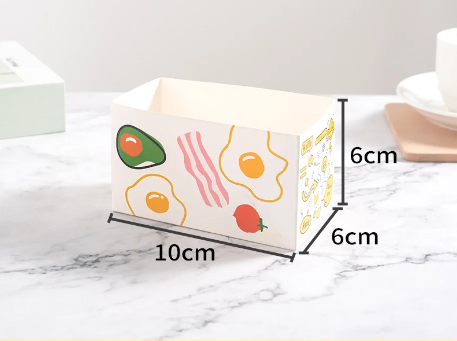 Sandwich Toast Breakfast Box Bento Packing Box with Lid