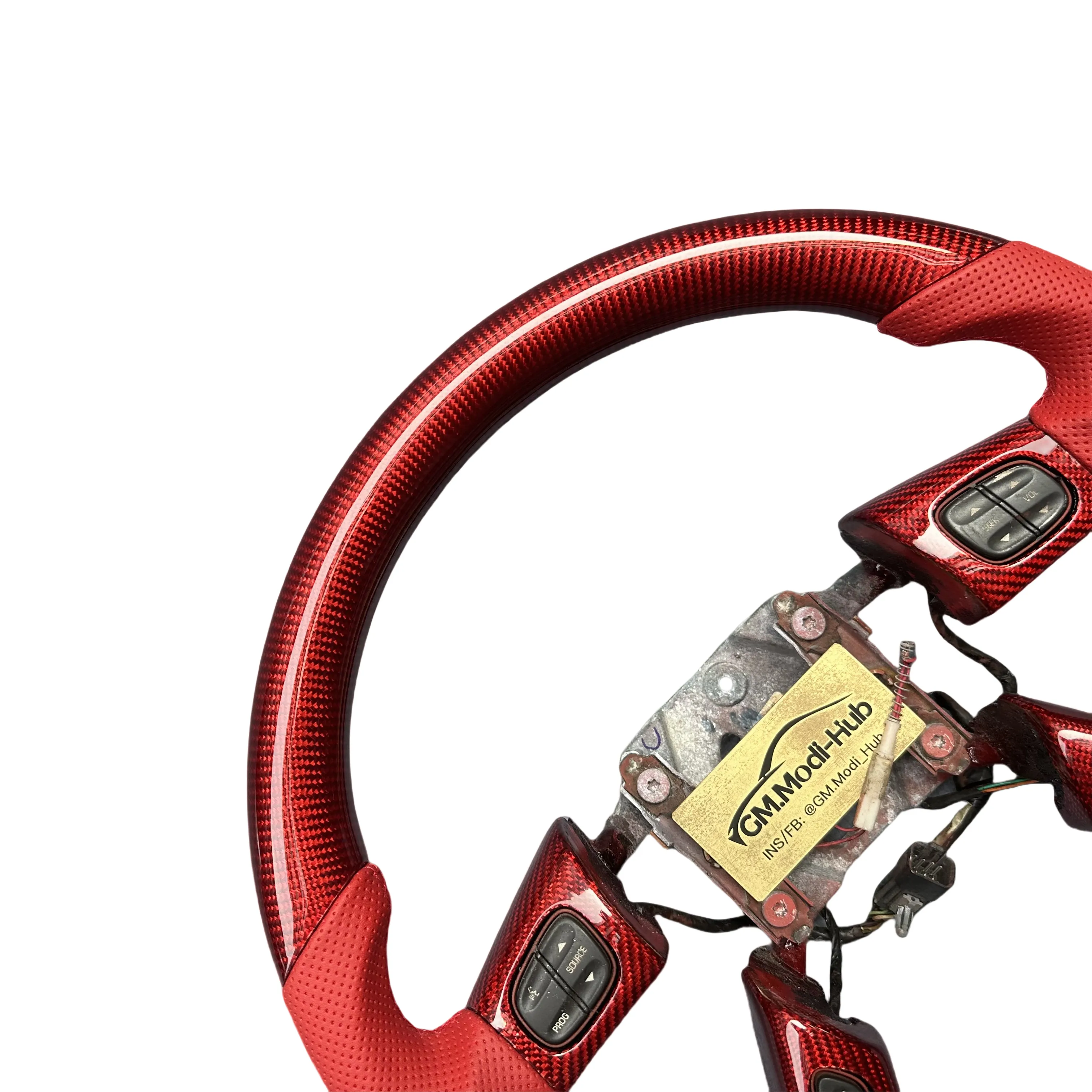 GM.Modi-Hub 100% Real Carbon Fiber Steering Wheel  For GMC 2003-2007 Hummer H2