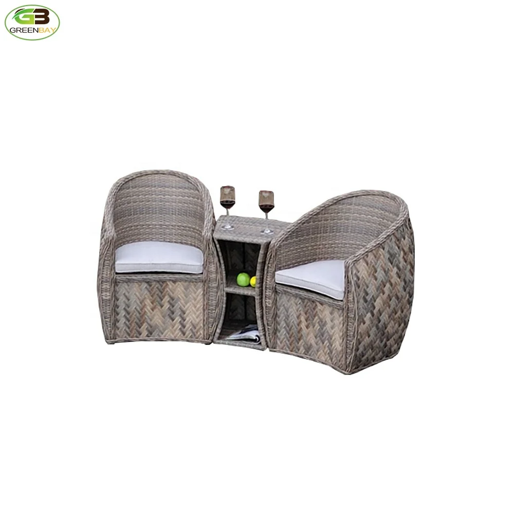 Cheap Modern Outdoor Garden Ratan Folding Furniture Sets Plastic Rattan Folding Chairs And Table