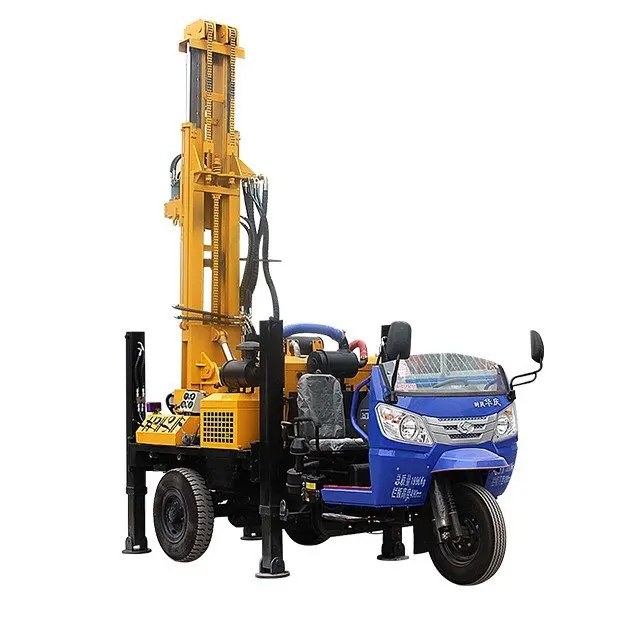 100m200m250m wheel car Drilling Water Well Drilling Rig Mining Rig water well drilling rig price