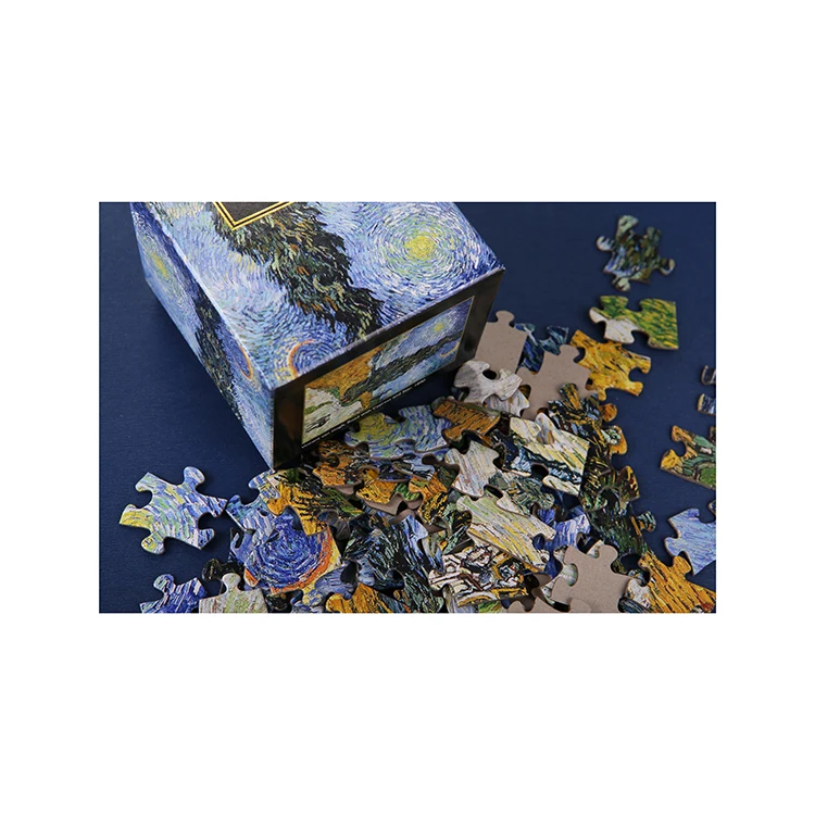 2021 new different nice Jigsaw Puzzle Toy for kid paper different level educational stem diy toy puzzle box