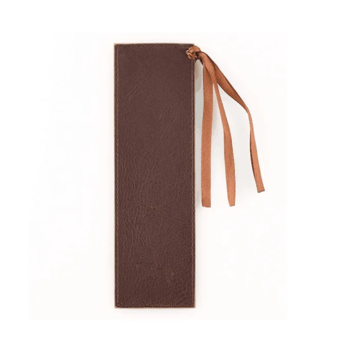 Retro Bookmark Tassels Gift Book Mark Genuine Leather Bookmarks for