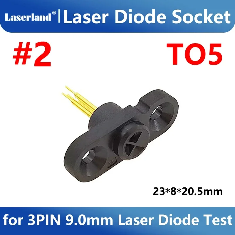 Laser Diode Socket Test Base 3pin for 5.6mm 9.0mm 3.8mm