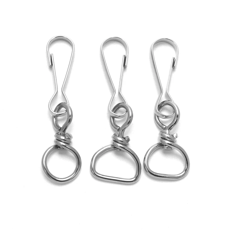 Zinc Alloy Bulldog Clip Lobster Claw Swivel Eye Snap Hook for Lanyard Accessories